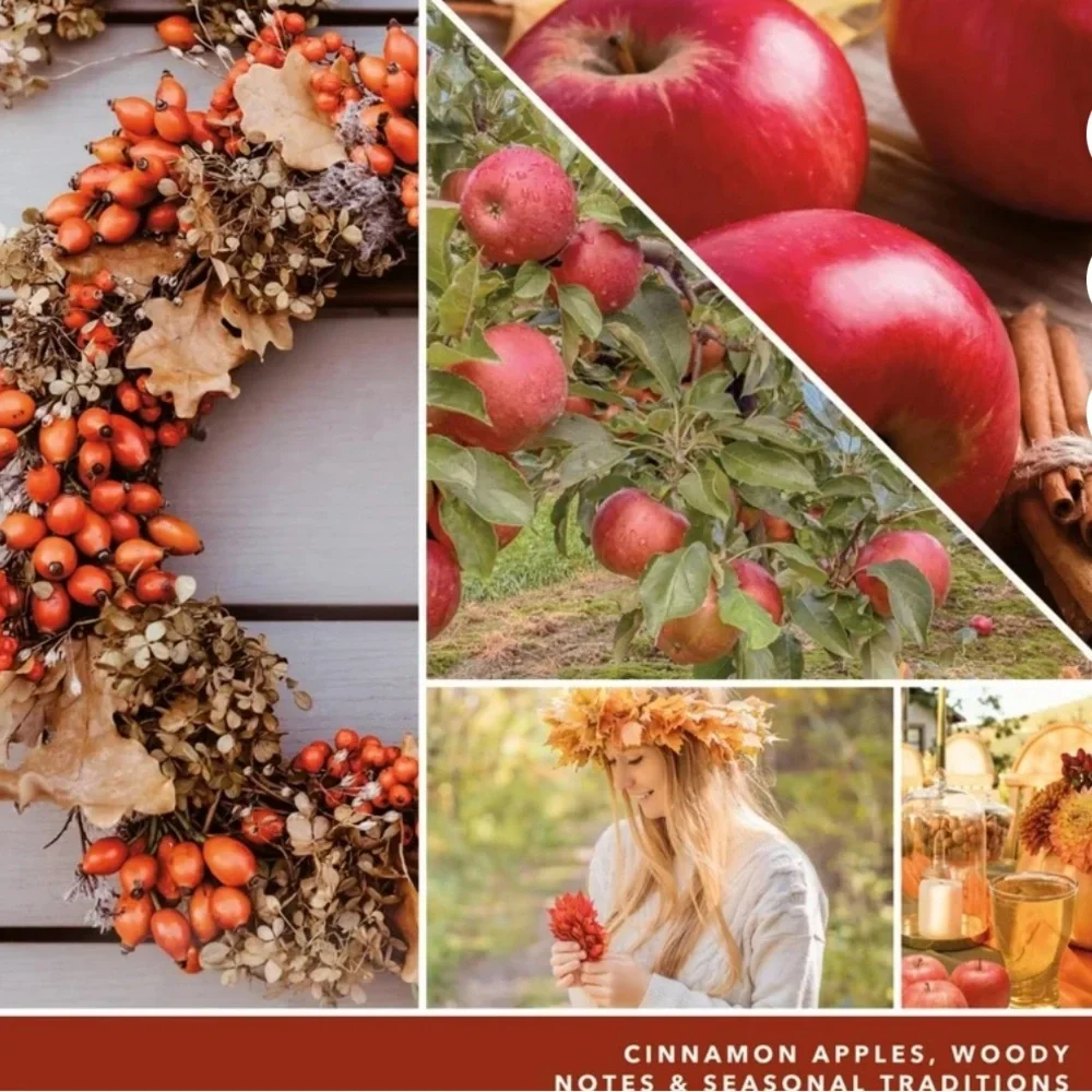 Yankee Candle Autumn Wreath Large 2-Wick Tumbler - Deep Red